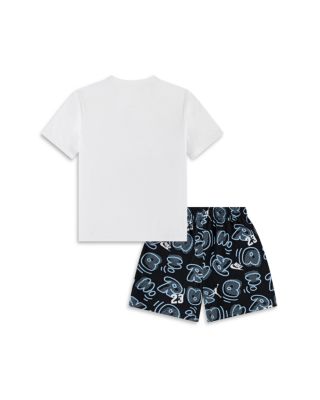 Boys' Printed Movement Lines Tee & Shorts Set - Little Kid
