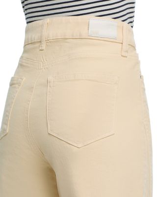 Anessa High Rise Wide Leg Jeans in Buttery Yellow