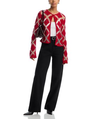 The Crochet Diamond Cardigan Sweater 