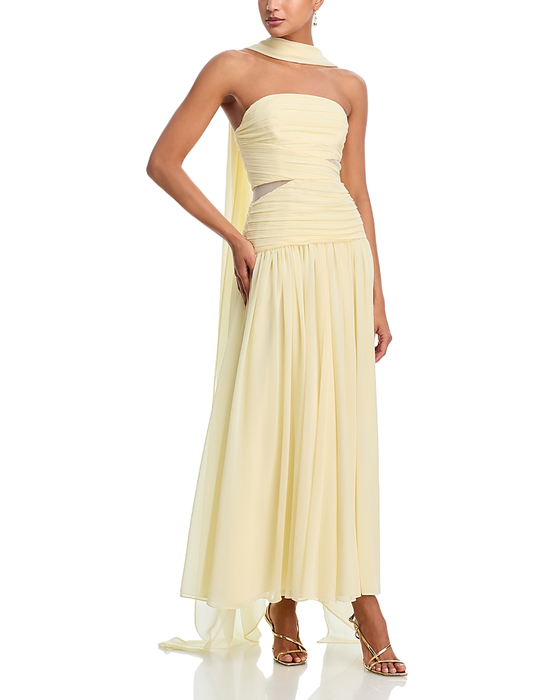 Self-Portrait Georgette Scarf Dress