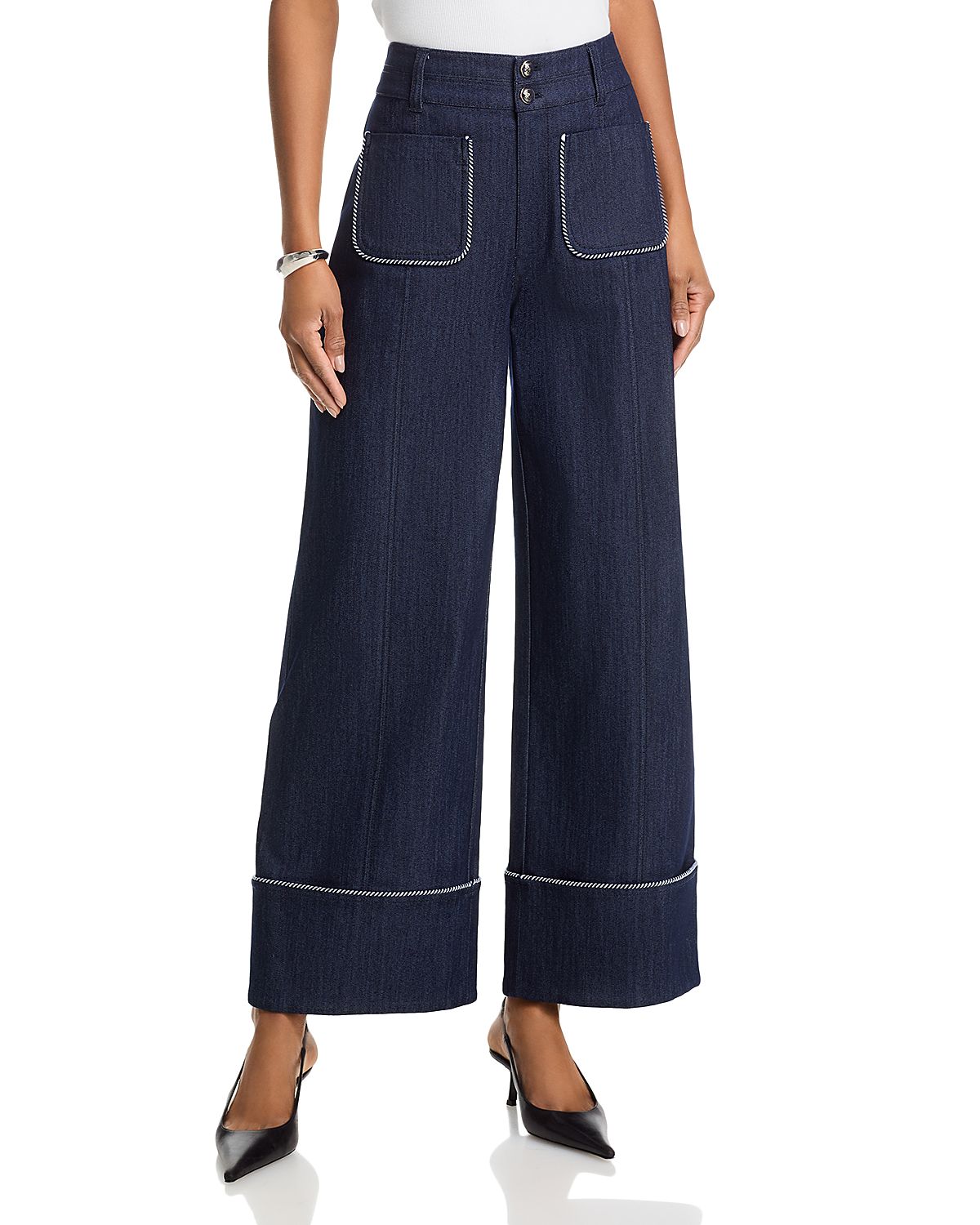 Cinq a Sept Twisted Trim Wide Leg Dorothea Pants
