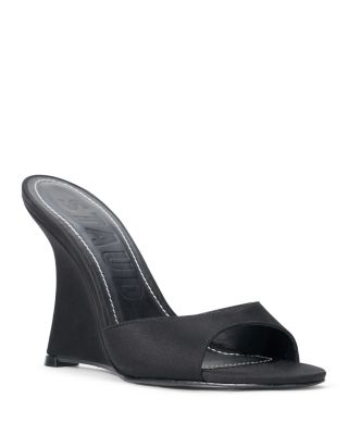 Women's Brigitte Satin High Heel Wedge Sandals