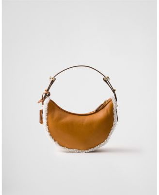Arque Small Shearling Shoulder Bag