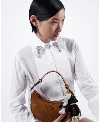 Arque Small Shearling Shoulder Bag