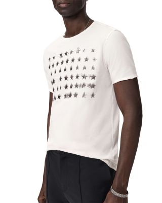 Raw Edge Stars Graphic T-Shirt