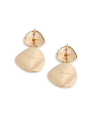 Tiger Eye Look Resin Tiered Drop Earrings