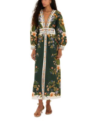 Nature Green Linen Maxi Dress