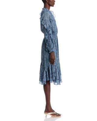 Floral Ruffle Midi Dress