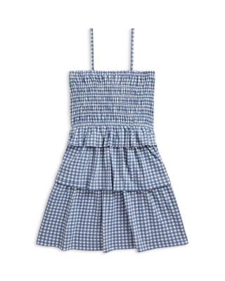 Girls' Plaid Smocked Jersey Dress - Little Kid, Big Kid
