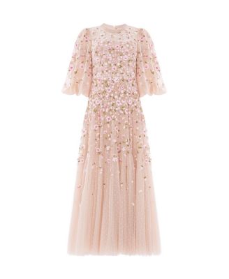 Sylvia Round Neck Ankle Gown