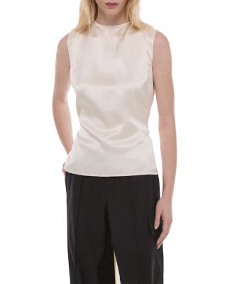 Silk Scarf Drape Top