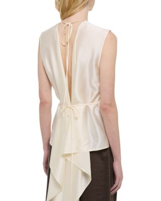 Silk Scarf Drape Top