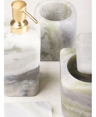  Hanoi Green Onyx Bath Accessories, Set of 4