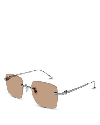Square Rimless Sunglasses, 52mm