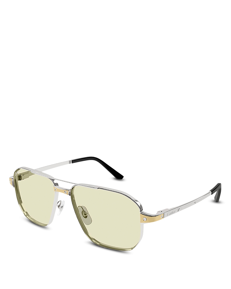 Cartier Pilot Sunglasses, 59mm
