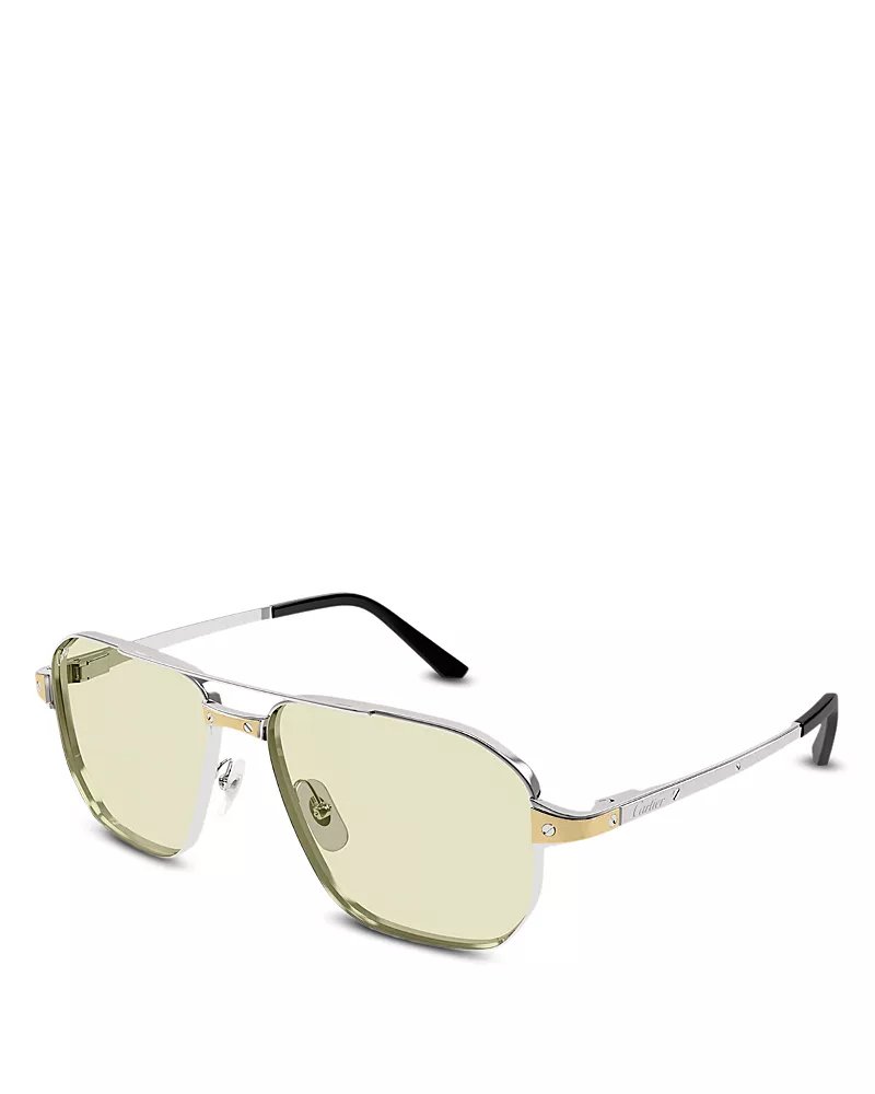 Cartier Pilot Sunglasses, 59mm