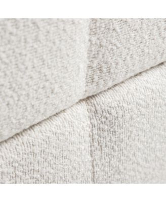  Myra Boucle Biscuit Tufted Storage Ottoman