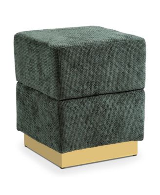  Lyra Chenille Cube Storage Ottoman