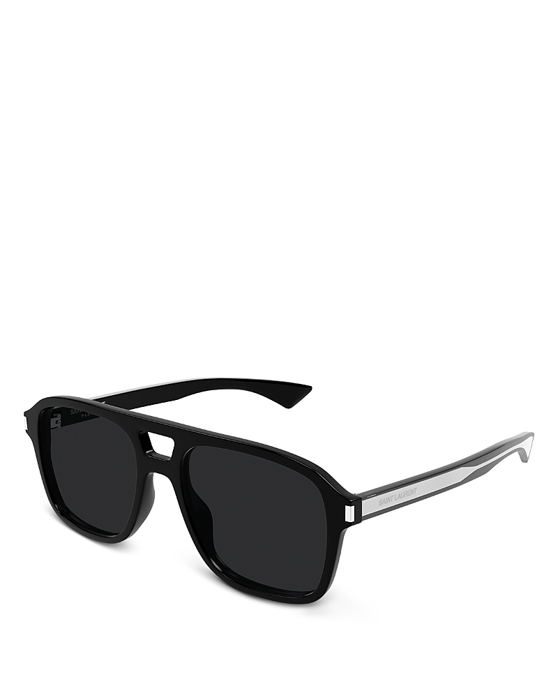Saint Laurent Pilot Sunglasses, 55mm