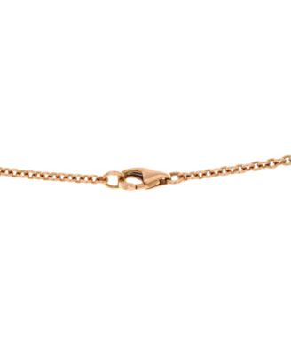  Love Interlocking Necklace 18K Rose Gold, 17.25"