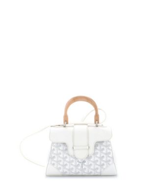  Mini Saigon Top Handle Bag Coated Canvas with Leather