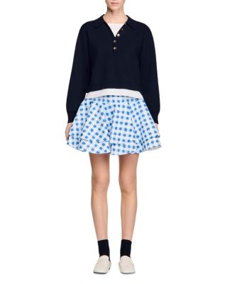 Layered Effect Knit Sweater