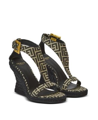  Women's Anthem Wedge Espadrilles in Monogram Jacquard