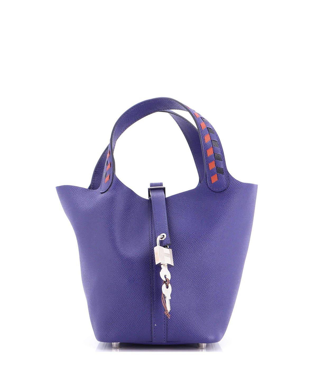 Pre-Owned HERMES Pm Picotin Lock Bag Tressage Epsom