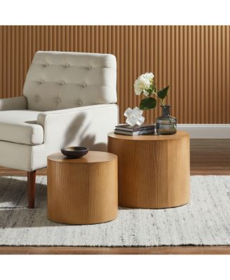  Amani Round Nesting Coffee Tables, Set of 2