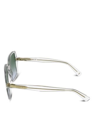 Le Pliage Rectangular Sunglasses, 57mm