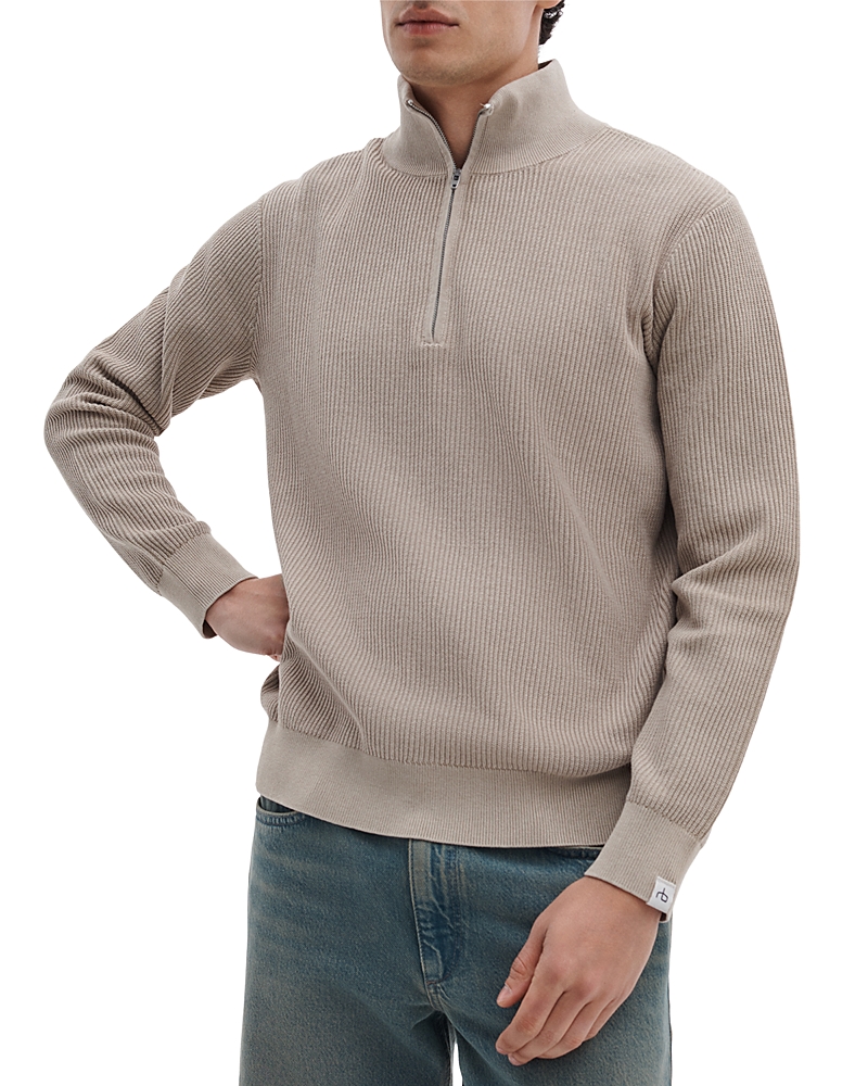 rag & bone Caden Washed Quarter Zip Sweater