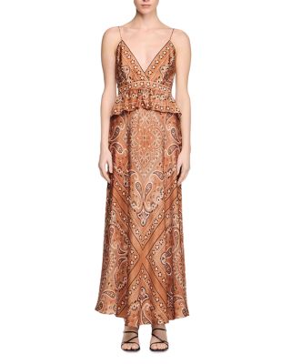 Bandana Print Maxi Dress