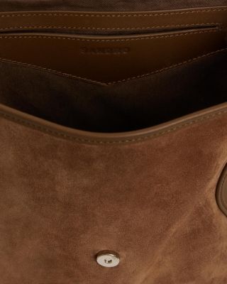 Le Claudia Fringed Leather & Suede Bag