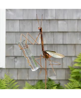  Praying Mantis Rain Gauge by Haw Creek Forge
