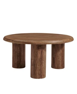  Mavina Round Mango Wood Coffee Table