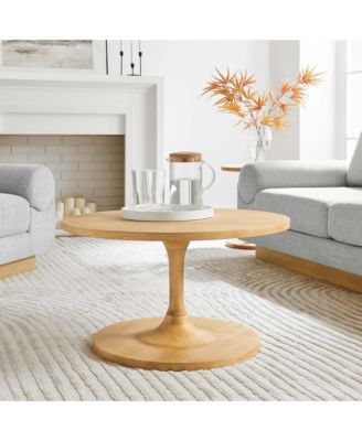  Lina Round Wood Coffee Table