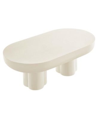  Caspian Oval Concrete Coffee Table