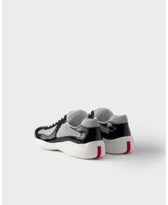  Men's America's Cup Sneakers Patent Leather And Technical Fabric