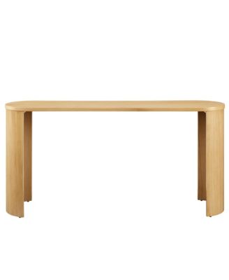  Aspect Oval Wood Entryway Console Table
