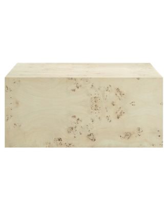 Cosmos 36" Square Burl Wood Coffee Table