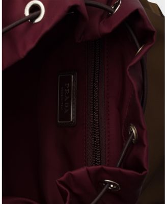 Re-Nylon and Saffiano Leather Backpack