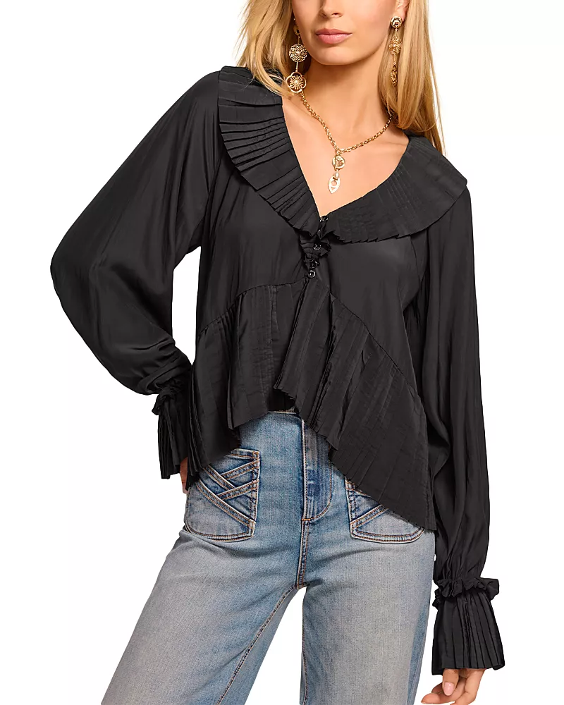 Ramy Brook Jacklyn Pleated Top