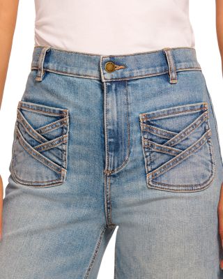 Heidi High Rise Wide Leg Jeans in Light Wash