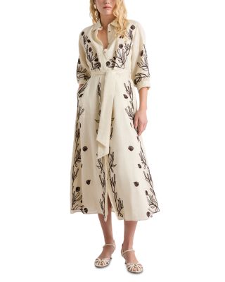 Banda Embroidered Linen Dress