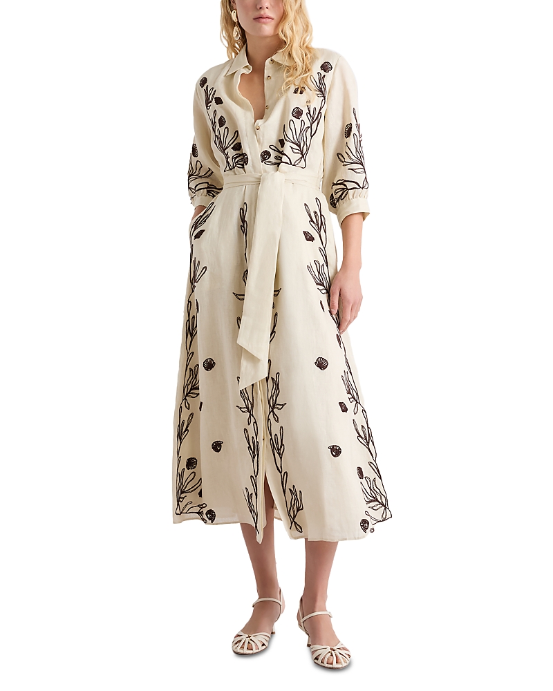 Marella Banda Embroidered Linen Dress