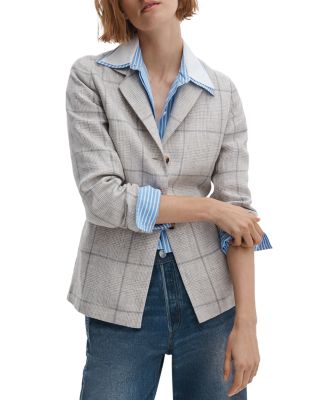 Chappell Plaid Linen Blazer