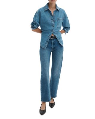 Harlow High Rise Straight Leg Ankle Jeans in Accord