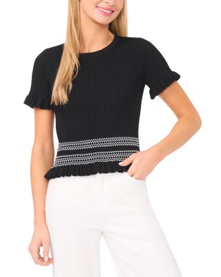 Elise Contrast Stitch Pullover