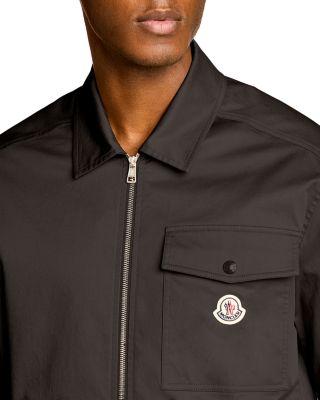 Cotton Blend Gabardine Shirt Jacket