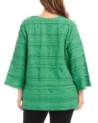 Plus Size Embroidered Tunic